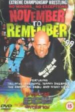 Watch ECW - November To Remember '99 Tvmuse
