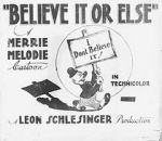 Watch Believe It or Else (Short 1939) Tvmuse